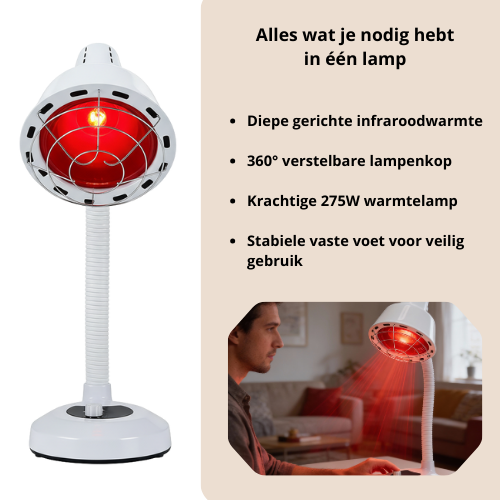 Luxyor - Redlight 120 - Infraroodlamp 275W - Infraroodtherapie
